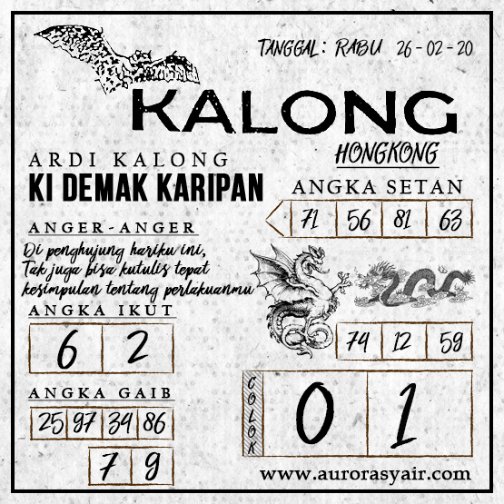 Prediksi Syair Hk 26 Februari 2020 Keraton4d