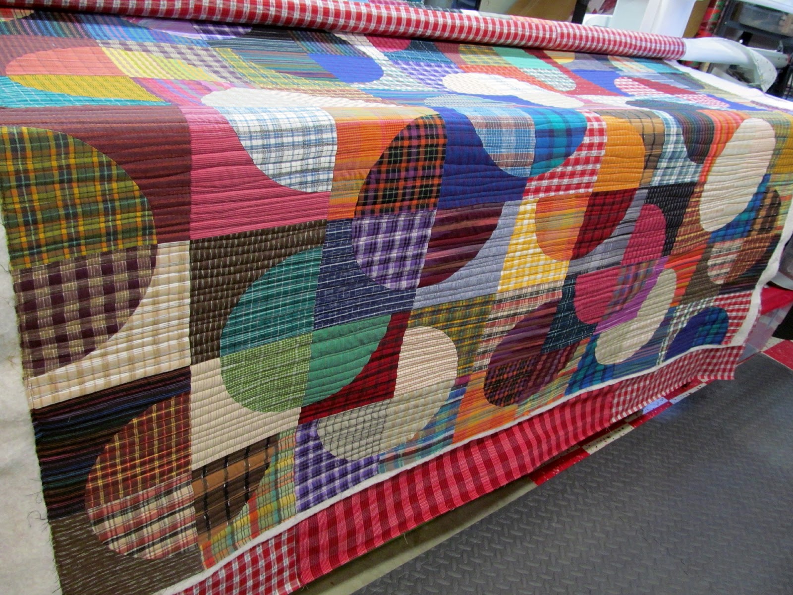 Exuberant Color Quilting, binding............