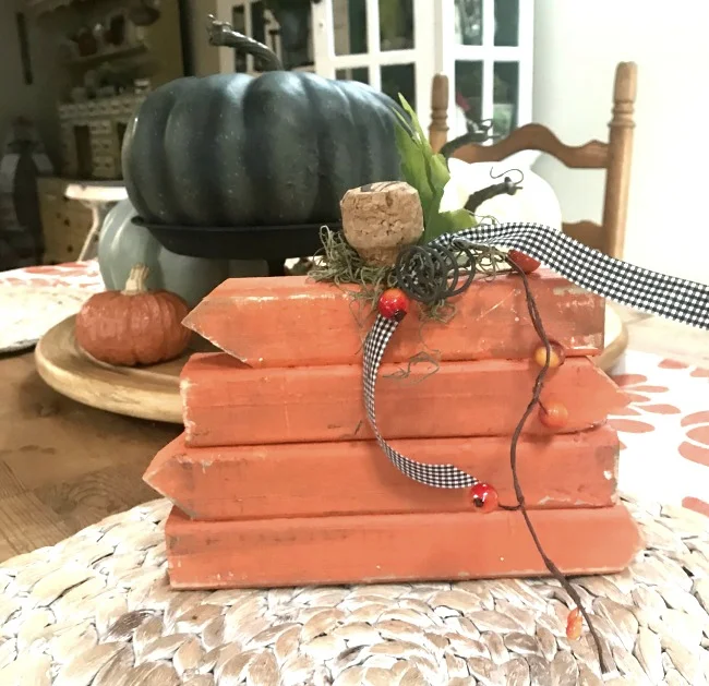 DIY Scrap Wood Rustic Pumpkin 
