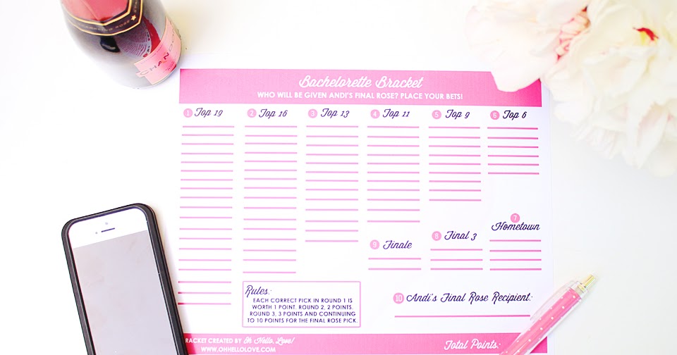 Bachelor Bracket Pdf - 0425 photo regarding Printable Bachelor Bracket named Bachelor Bracket Pdf - 0425