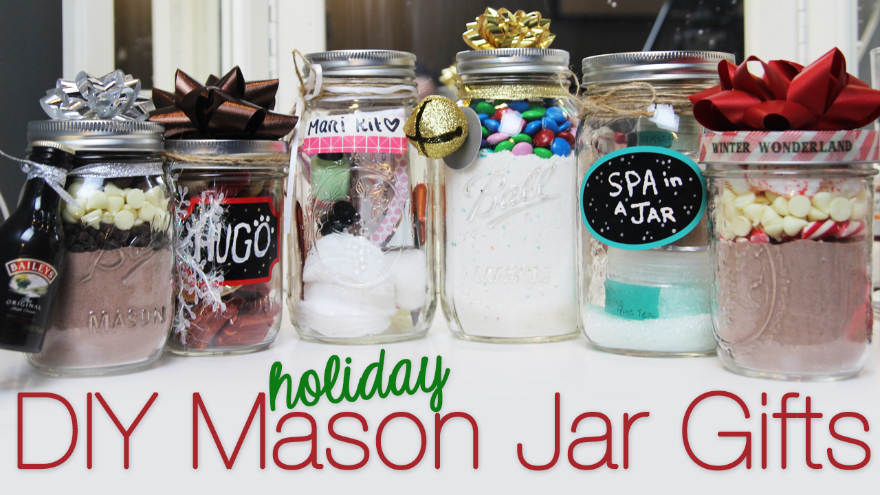 AndreaMarie - YT: DIY ♡ Holiday Mason Jar Gift Ideas