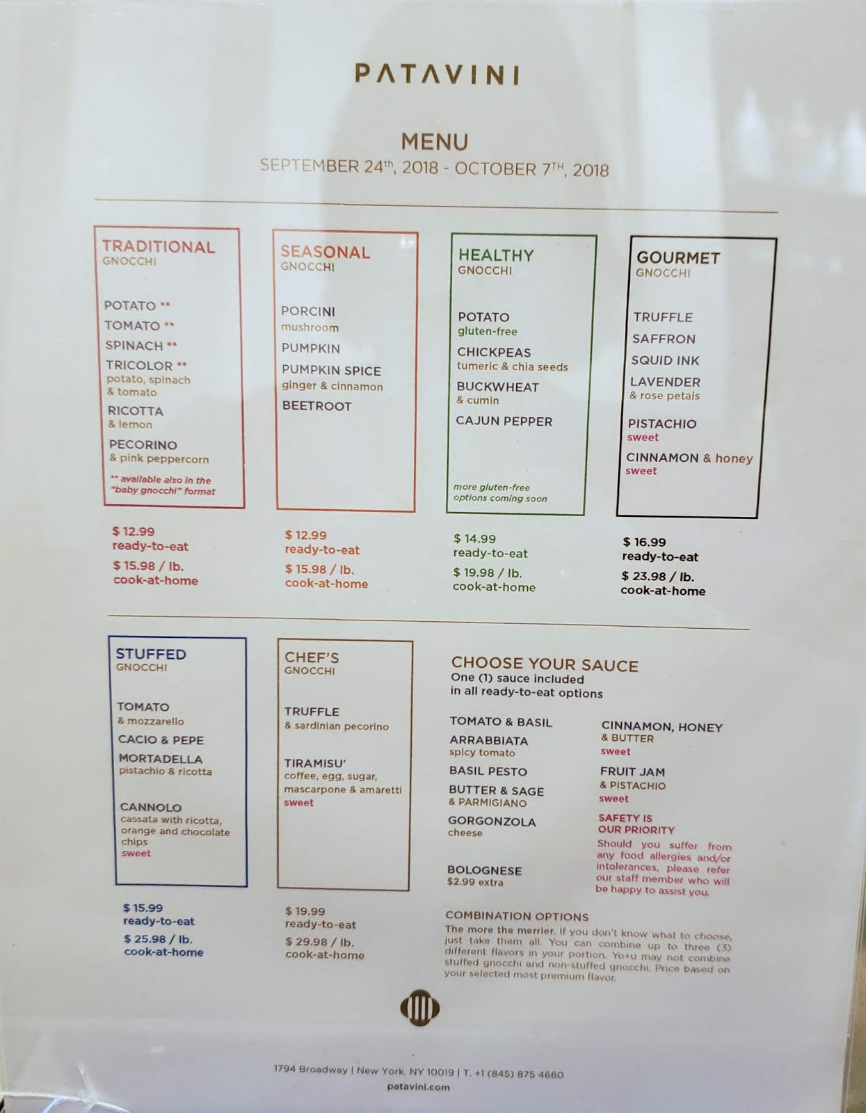 Patavini Gnocchi Bar NYC, Style & a little Cannoli