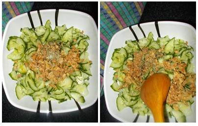 Salada de pepino holandês Salada de pepino holandês