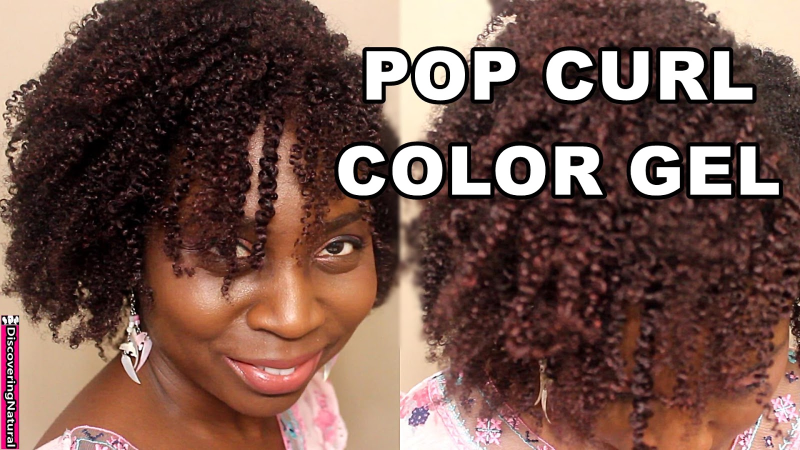 Temporary Color Your Hair with Gel Pop Curl Color Gel