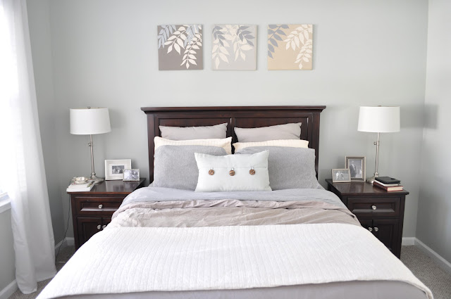 Olive & Gray: Our master bedroom...