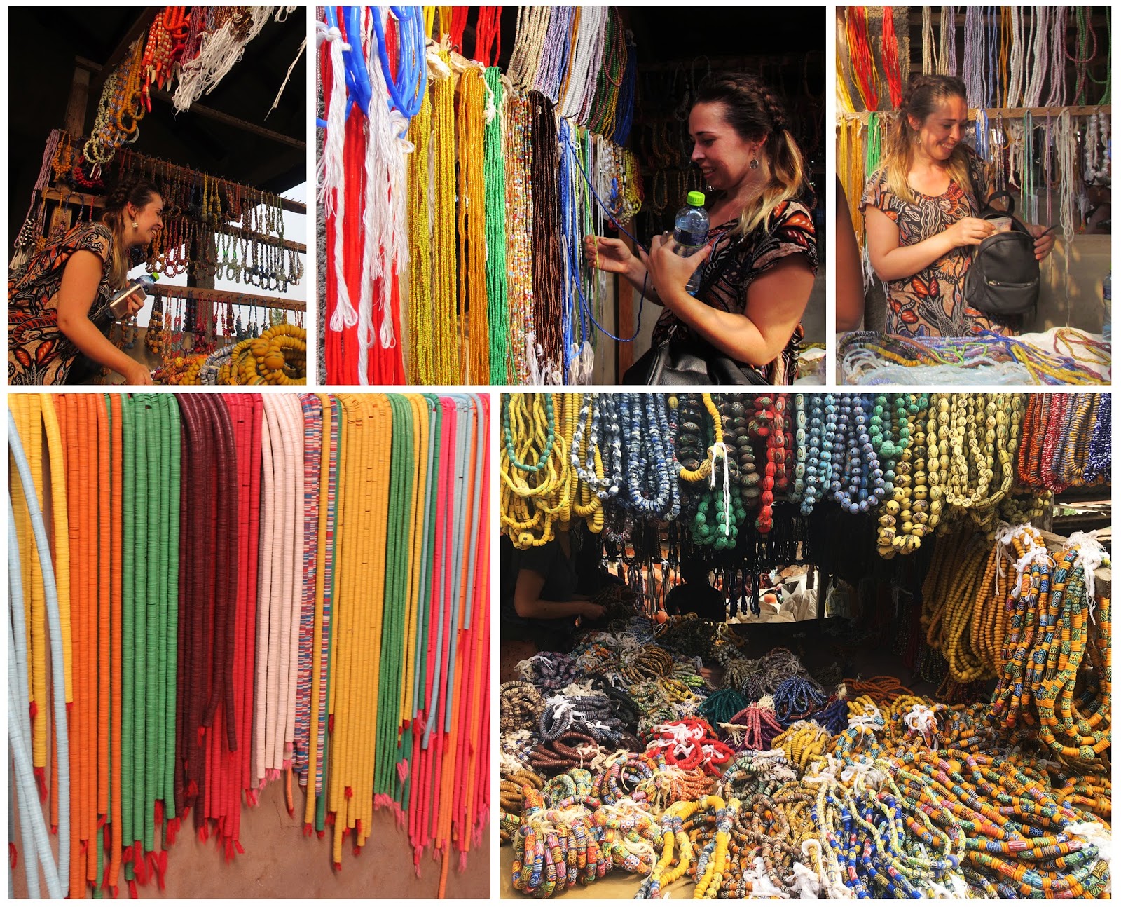 Textile Candy KroboOdumase market/ traditional bead making