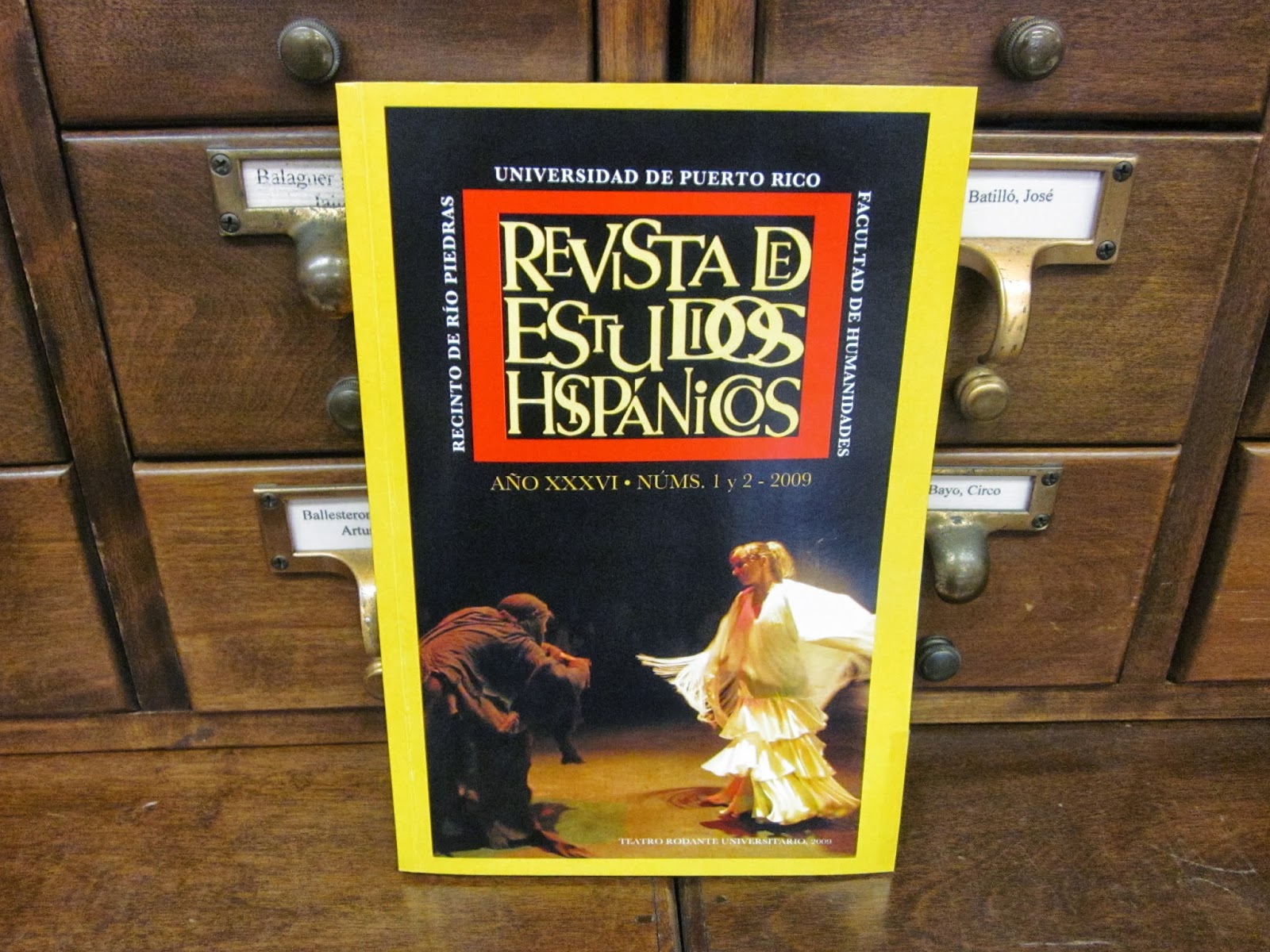 Seminario Federico de Onís Último número de la Revista de Estudios