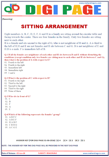 Digi Page - Seating Arrangement Digi Page - Seating Arrangement