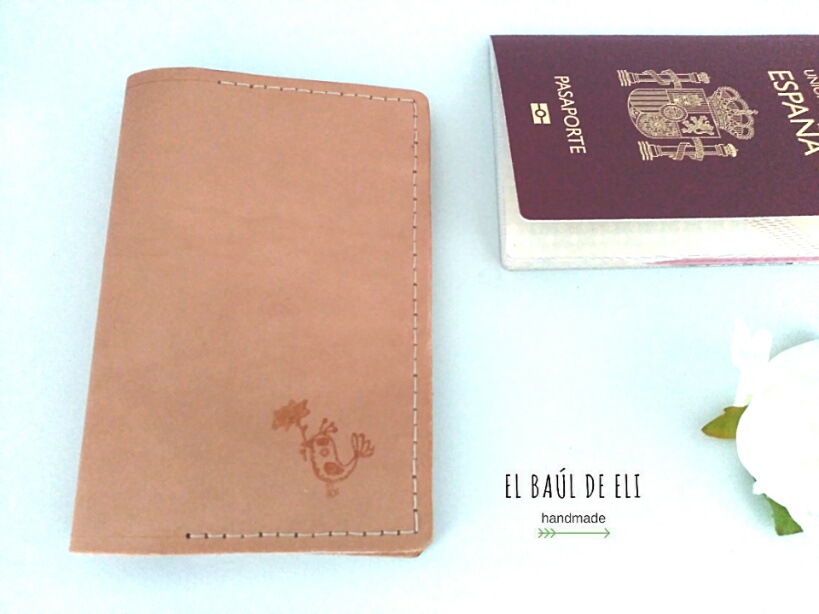 portapasaportes, cuero, diy, handmade
