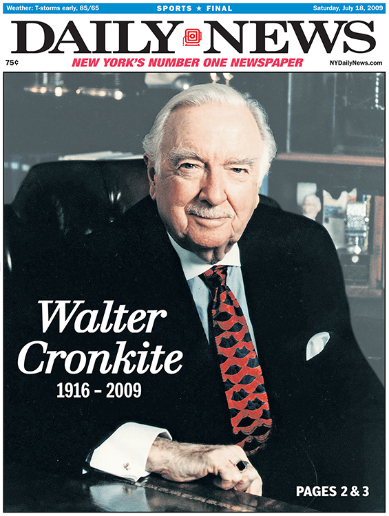 Image result for walter cronkite on his last newscast