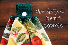 crocheted hand towels