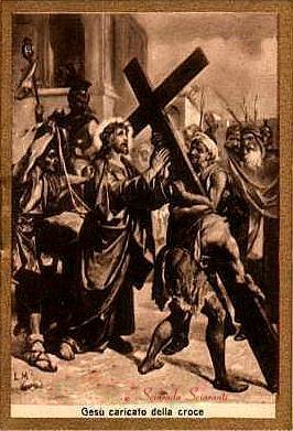Gesù caricato della croce