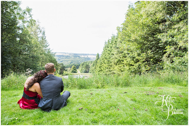 gibside wedding, national trust wedding, katie byram photography, woodland wedding, humanist wedding, bride in red, red wedding dress, alternative wedding, gibside estate wedding