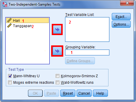 Uji 2 Sampel Mann Whitney Dengan SPSS - kabarito.com pengaturan mann whitney pada nonparametric spss statistik dua sampel