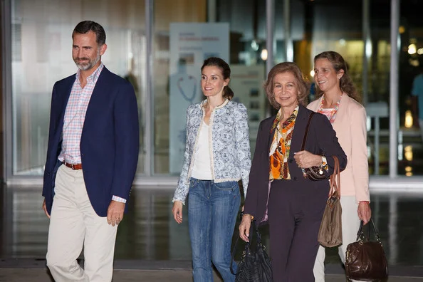 Princess Letizia, Prince Philip, Queen Sofia visited King Juan Carlos at Quiron hospital in Pozuelo de Alarcon