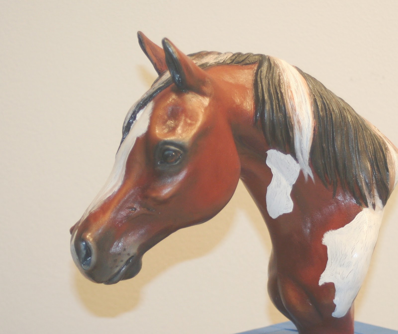 Horses, of Course! NEW RESIN SCULPTURE TOBIANO PAINT HORSE / Custom