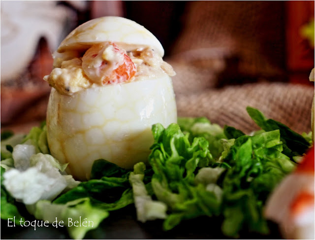 Huevos Craquelados Rellenos 
