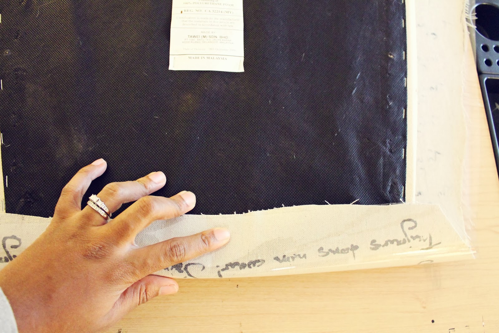 Miss Mash DIY Drop Cloth Kitchen Chairs