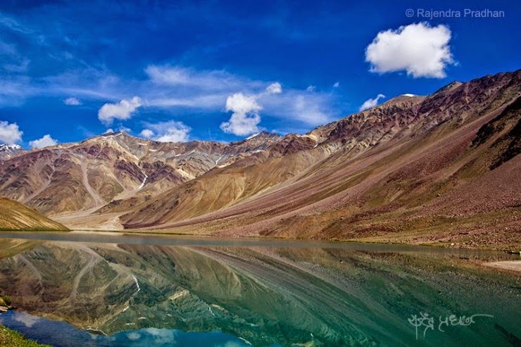 Chandra Taal – Lake of the Moon in the Himalayas, India Chandra Taal – Lake of the Moon in the Himalayas, India