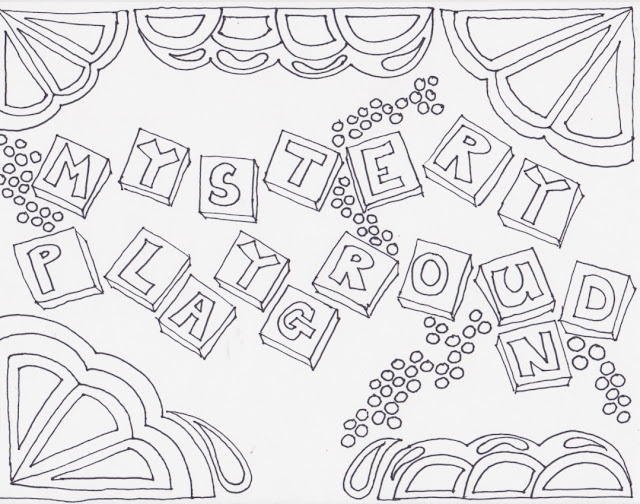 Mystery Playground: Adult Coloring Pages of Mystery