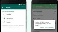 Scegli chi può aggiungerci ai gruppi Whatsapp