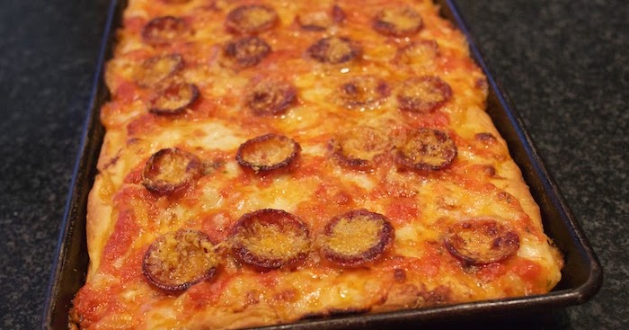 Food Hunter's Guide to Cuisine: Sicilian Style Pepperoni Pizza