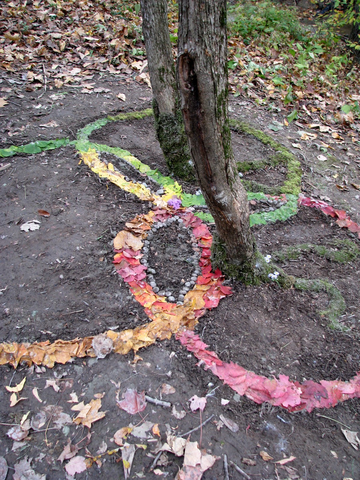 Maple Hill High School Art Land Art/ Earthworks 2011!