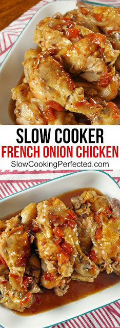 Delicious Slow Cooker French Onion Chicken
