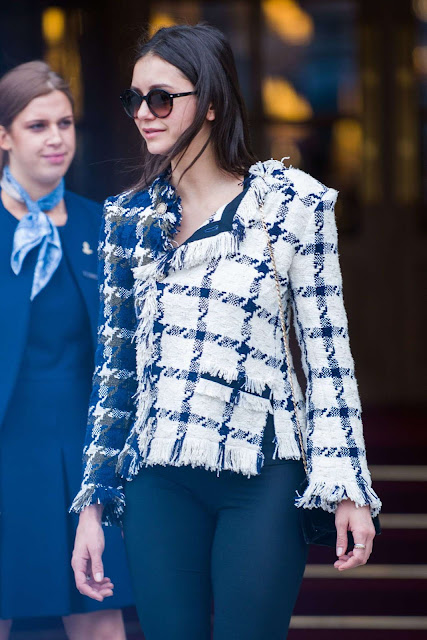 Nina Dobrev Leaving Ritz Hotel in Paris - imagedesi.com