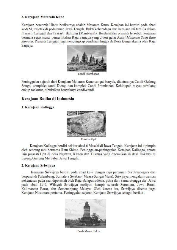 Kliping Sejarah Kerajaan Hindu Budha Di Indonesia Guru Paud