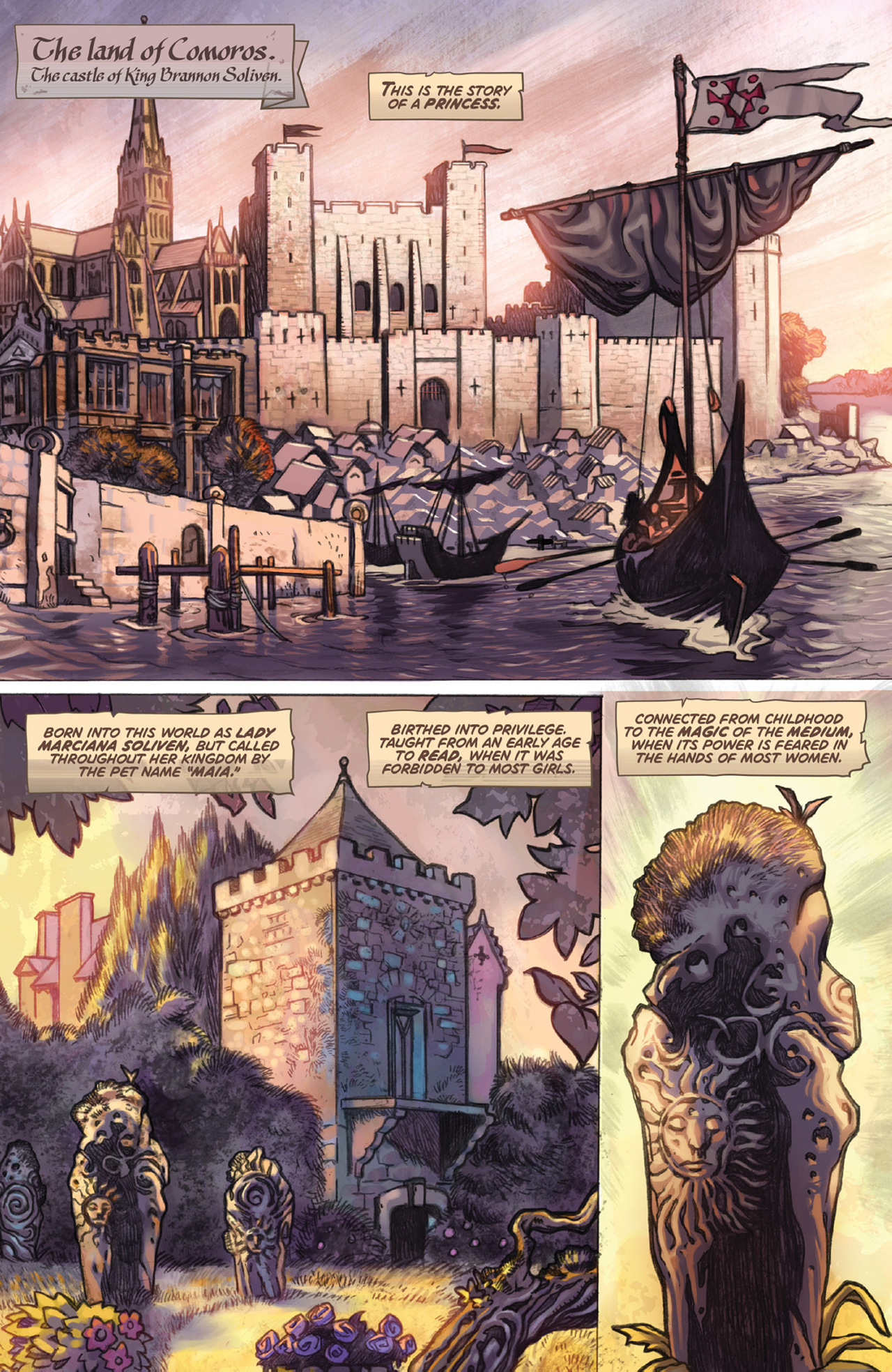 Read online Muirwood: The Lost Abbey comic -  Issue #1 - 4