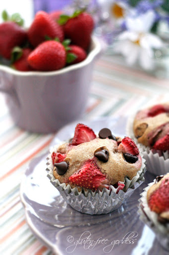 Gluten-Free Strawberry Chocolate Chip Muffins