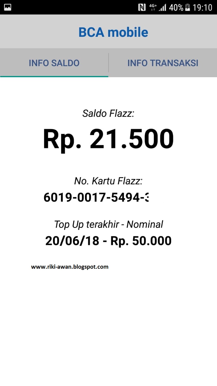 Riki Setiawan: Cara Cek Saldo Flazz BCA di Android