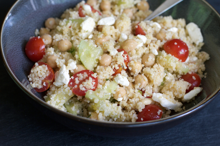 A Less Processed Life: What's On the Side: Mediterranean Couscous Salad
