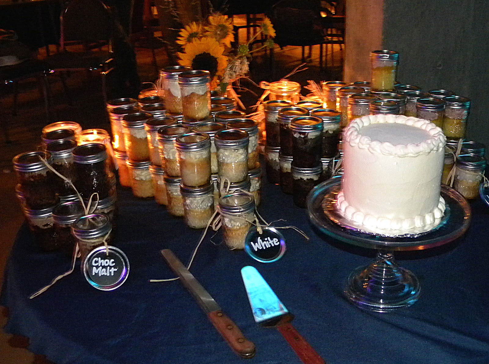Cake and Jewelry Wedding cake....jars