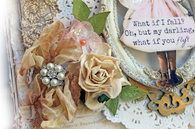 Scraps of Elegance scrapbook kits: Renea Harrison created this shabby chic angel wings gift bag with our Lisa's Sweet September Kit.