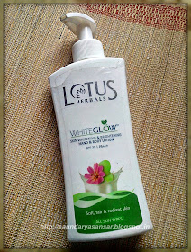 zone volwassene vasthoudend Beauty and Fashion obsessions: Lotus Herbals Whiteglow Skin Whitening and  Brightening Hand & Body Lotion- Spf 20/PA+++...Review