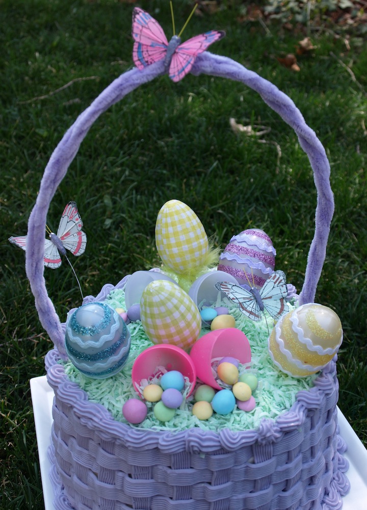 a. party style easter basket cake
