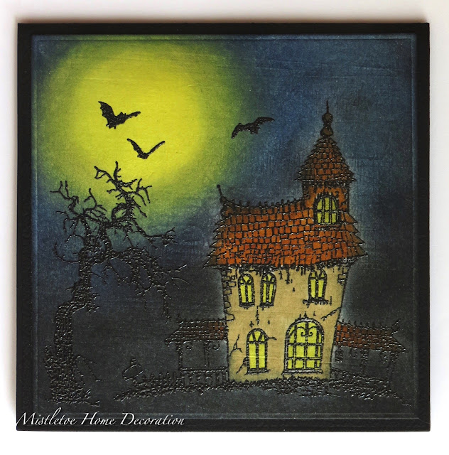 Mistletoe Home Designs: Card with Dark House by Penny Black