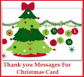 Christmas Thank You Messages Christmas Card Thanks