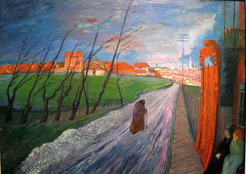 Red City | Marianne von Werefkin 1860-1938 | Russian-born Swiss Expressionist painter