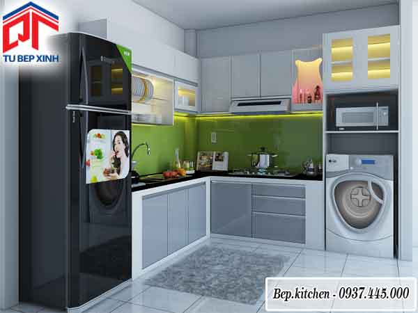 Tư vấn lựa chọn mẫu tủ bếp phù hợp với không gian phòng bếp?? tủ bếp chữ L