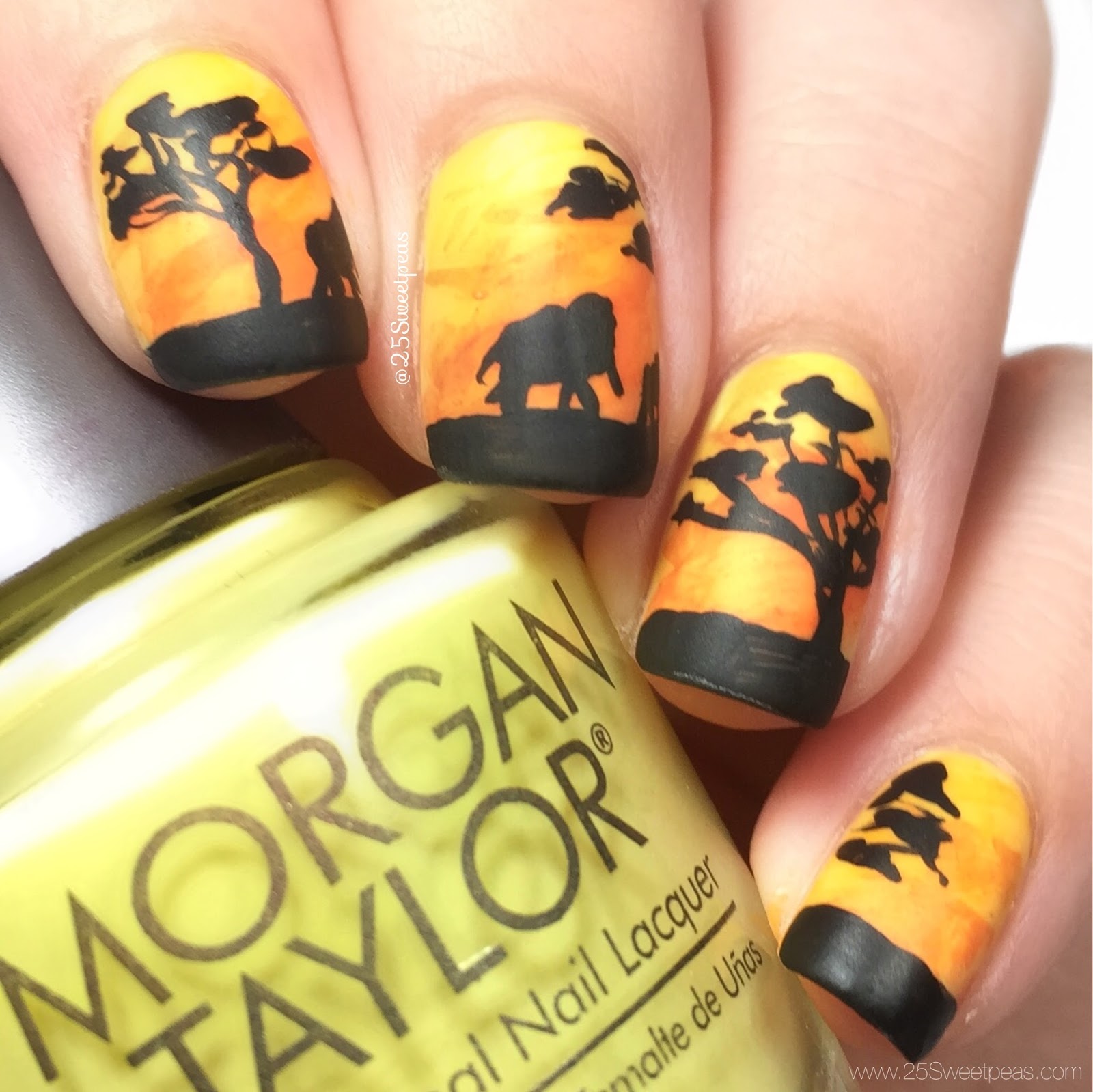 African Sunset Nails