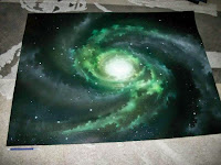 Spray Paint Space Art