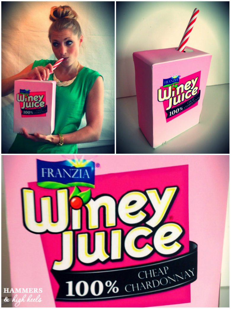 Hammers and High Heels Head Over Heels DIY Friday A "Winey" Juice Box