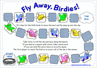  Fly Away Birdies_ game board for word cards