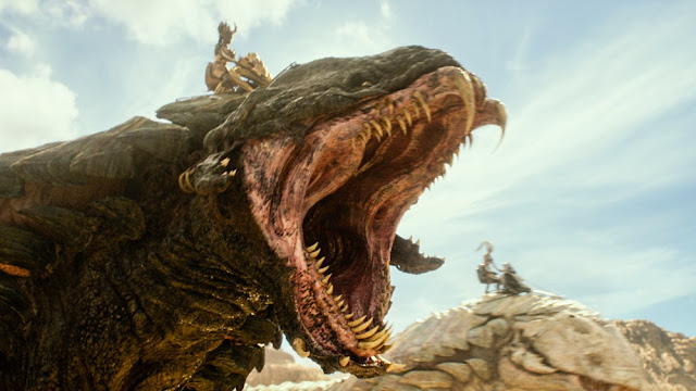 CGI ain't great, but it works okay for silly films as such. gods of egypt still cgi effects