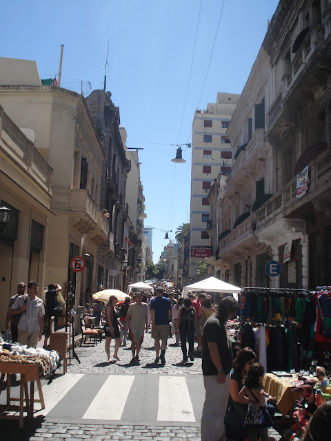 A caminho da feira de San Telmo