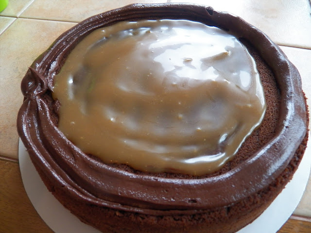 Chocolate Cake with Caramel Sauce
