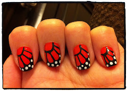 butterfly monarch wings designs nail denise